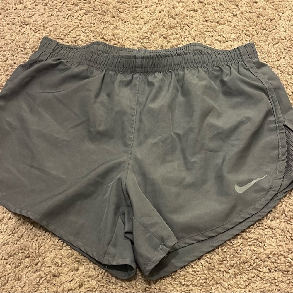 Nike Women's Charcoal Athletic Shorts with Swoosh